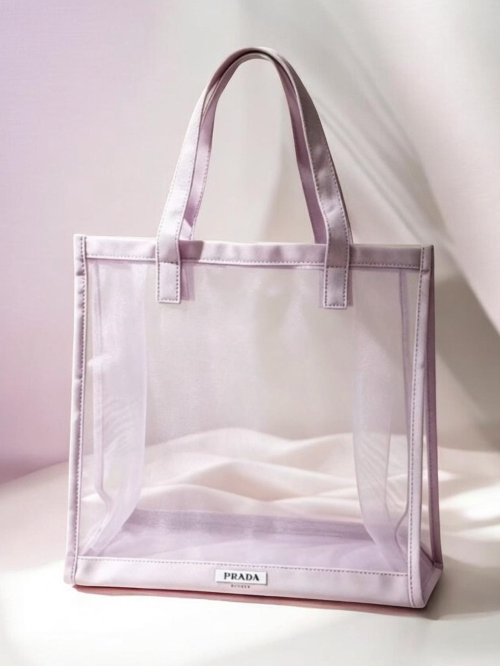 Prada Beauty Tote - purple lilac - new mesh